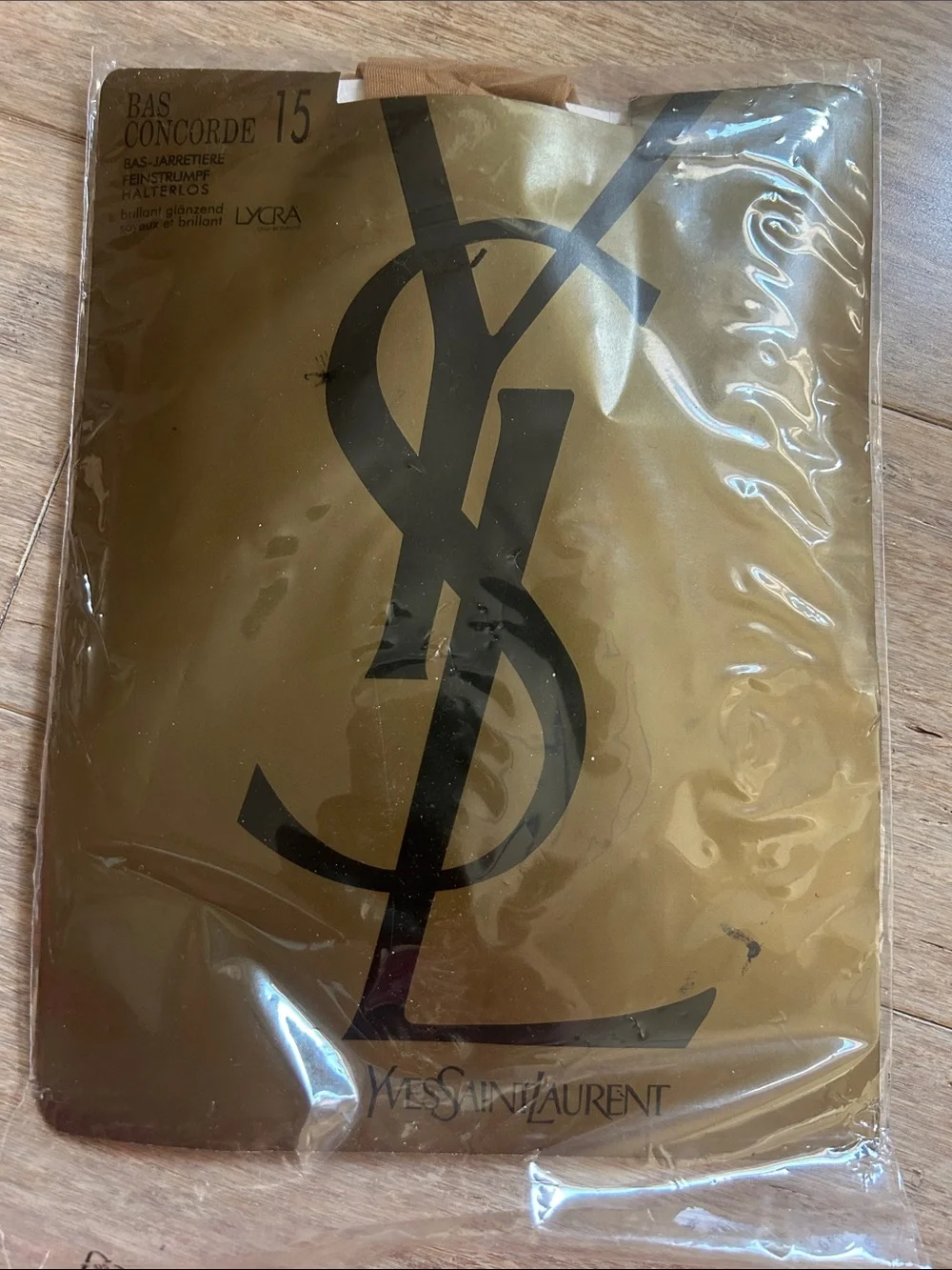 Yves Saint Laurent YSL Lycra Pantyhose  15 bas Concorde new never used